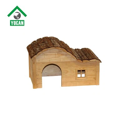 خانه چوبی خوکچه هندی با سقف پوست